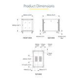 StarTech.com Armario Rack para Servidores 12U 19" 4 Columnas, Rack de Servidores con Carriles de Montaje Ajustables