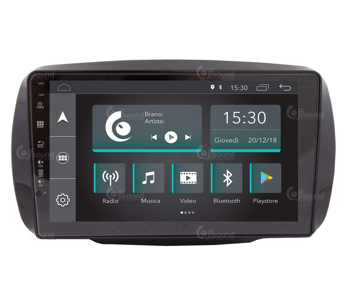 JF-039S2A-XDAB Autorradio de Ajuste Personalizado Compatible con Smart Android GPS Bluetooth WiFi Dab USB Pantalla táctil Full HD 9"