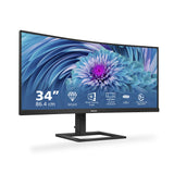 Philips Monitors 346E2CUAE/00-34" Curved 1500R, WQHD, 100Hz, 1ms, VA, Adaptive Sync (3440x1440, 300cd/m, 2xHDMI, DisplayPort 1x1.2), Negro