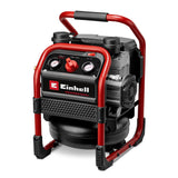 Einhell Professional Compresor con batería SILENZZO 18/160 Power X-Change (18 V, máx. 8 bar, depósito de 6 l, potencia de aspiración 160 l/min, manómetro, sin aceite, silencioso, sin batería)