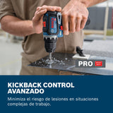 Bosch Professional 12V System Taladro/atornillador GSR 12V-32 (KickBack Control, motor Brushless sin escobillas, incl. baterías de 2,0 Ah, cargador, bolsa de herramientas)