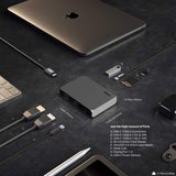 CalDigit USB-C Gen 2 10Gb / s Soho Dock - hasta 4K 60Hz, HDMI 2.0b, DisplayPort 1.4, USB A y USB C de 10Gb, Lector de Tarjetas Micro SD y SD UHS-II, Carga de Paso, Suministro de energía de 100W