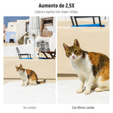 NEEWER HD 85mm Telefoto Lente Telefóno Solo para 17mm Rosca Placa Posterior,Aumento 2.5X Compatible con SmallRig Phone Cage NEEWER Carasca para iPhone Samsung con Adaptador 17mm Lente y Parasol,LS-59