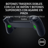 Razer Kishi V3 Pro - Mando gaming USB-C para iPhones, smartphones Android y mini tablets de hasta 8" - Plug and Play- sticks analógicos antideriva (12 botones - hápticos Sensa HD) Negro