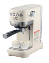 Senya cafetera Tasty Coffee Crema 20 bares, cafetera espresso y capuchino 1300W, Thermoblock, espumador de leche, apagado automático, SYBF-CM006C