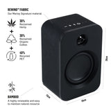 Marley House of Get Together Duo Altavoces de Estantería - Altavoces Activos Bluetooth con Entrada AUX, Compatibles con Tocadiscos y Vinilo, Alta Definición, Diseño Sostenible, Negro
