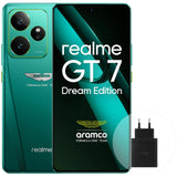 realme GT7 5G Smartphone,16+512GB,Aston Martin Green,Batería 7000 mAh,Carga 120W,Procesador Dimensity 9400e,IMX906 50MP Cámara,AI Planner