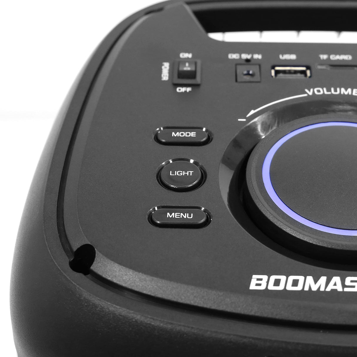 BoomTone DJ Boomaster 300 Altavoz Bluetooth luminoso LED portátil potente 250W, Altavoz Karaoke, Bluetooth inalámbrico, TWS, Recargable USB, sintonizador, lector USB/tarjeta SD.