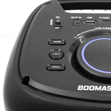 BoomTone DJ Boomaster 300 Altavoz Bluetooth luminoso LED portátil potente 250W, Altavoz Karaoke, Bluetooth inalámbrico, TWS, Recargable USB, sintonizador, lector USB/tarjeta SD.
