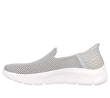 Skechers Women's Hands Free Slip-ins Go Walk Flex-Relish, Zapatillas Mujer, Blue Taupe, 38.5 EU Ancho