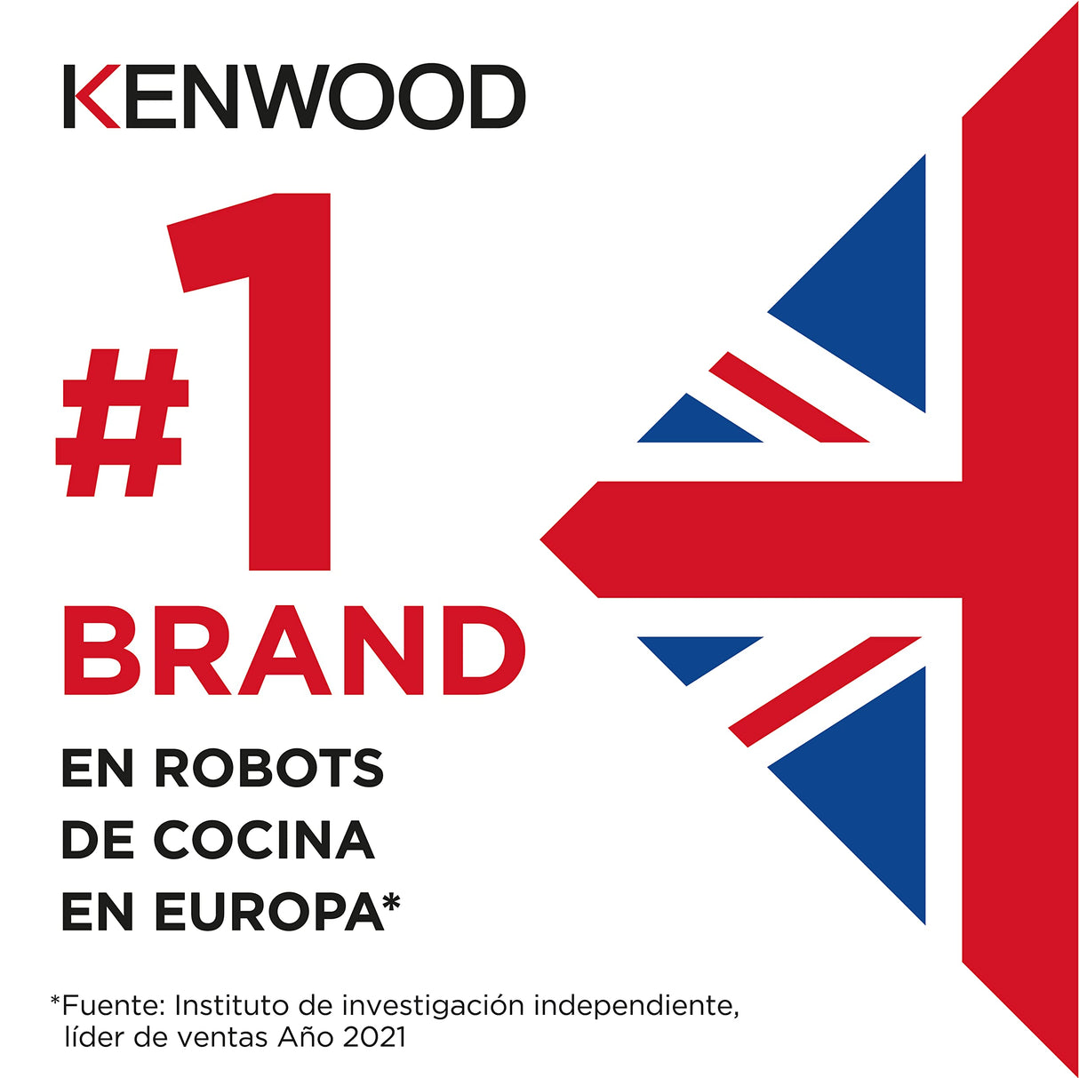 Kenwood Titanium Chef Pattissier - Robot de Cocina (1400 de potencia, bol de 7 litros y batidora de vaso de cristal incluidos, 4 herramientas, pantalla tactil), Color Plata