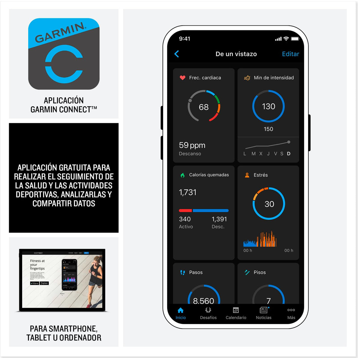 Garmin fēnix 8 Pro Zafiro, 51mm, Smartwatch Premium GPS Multideporte, Conectividad Satelital y LTE, Pantalla táctil AMOLED, Altavoz y micrófono Integrados, Mapas y hasta 27 días de autonomía, Grafito