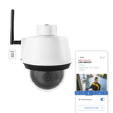 ABUS Cámara de vigilancia con detección de Movimiento, detección de Objetos, grabaciones 4K, notificaciones Push, visión Nocturna, Audio bidireccional, Tarjeta de Memoria, máscara de privacidad y