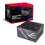 ASUS ROG Strix 850W Platinum - Fuente de alimentación Totalmente Modular, 80 Plus Platinum, ATX 3.1, GAN MOSFET, GPU-First Intelligent Voltage Stabilizer, 10 años de Cobertura