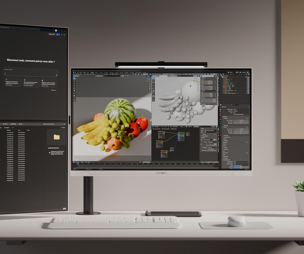 JapanNext Monitor 32" IPS 6K (6016x3384) Blanco