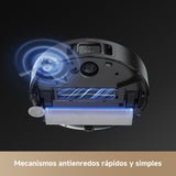 Mova Z50 Ultra Robot Aspirador 19000Pa Succión con mopa, Limpieza con Agua Fresca y 18N Presión, Autolimpieza con Agua Caliente 75℃, Mopa Levantable, Navegación DToF+IA RGB, Autovaciado