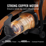 VEVOR Sierra Eléctrica para Hormigón 230mm 2000W Sierra Circular de Alta Potencia Profundidad de Corte de 89 mm Sierra de Disco Húmeda/Seca con Tubería de Agua Bomba de Agua Hoja para Piedra Ladrillo