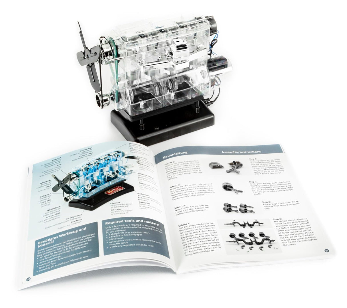 Franzis Verlag 4-Zylinder-Motor 67175 Bausatz AB 14 años