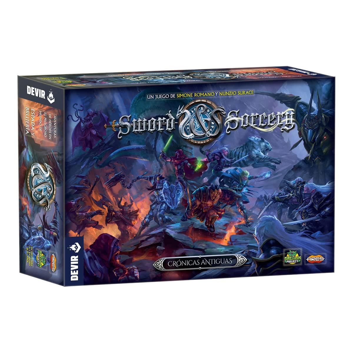 Devir - Sword & Sorcery: Crónicas Antiguas, Juego de Mesa Con Amigos, de Mazmorras, 12 Años (BGSIS)