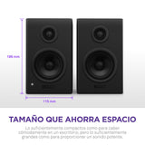 NZXT Relay Altavoces de sobremesa para PC Gaming - AP-SPKB2-EU - Sonido de Rango Completo - 80 vatios - Alto Rango dinámico - Tweeters de cúpula de Seda - Woofers de Fibra de Vidrio - Negro
