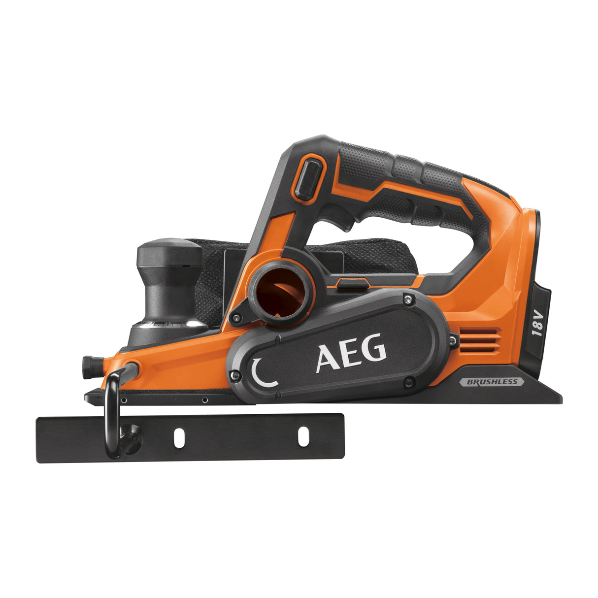 AEG - Cepillo Eléctrico 18V Brushless (Sin Batería) - Hoja de Corte Reversible 82mm con Ajuste de Profundidad hasta 2mm - Gran Confort de Trabajo - Se Entrega con 1 Bolsa de Recogida - BHO18BL-0