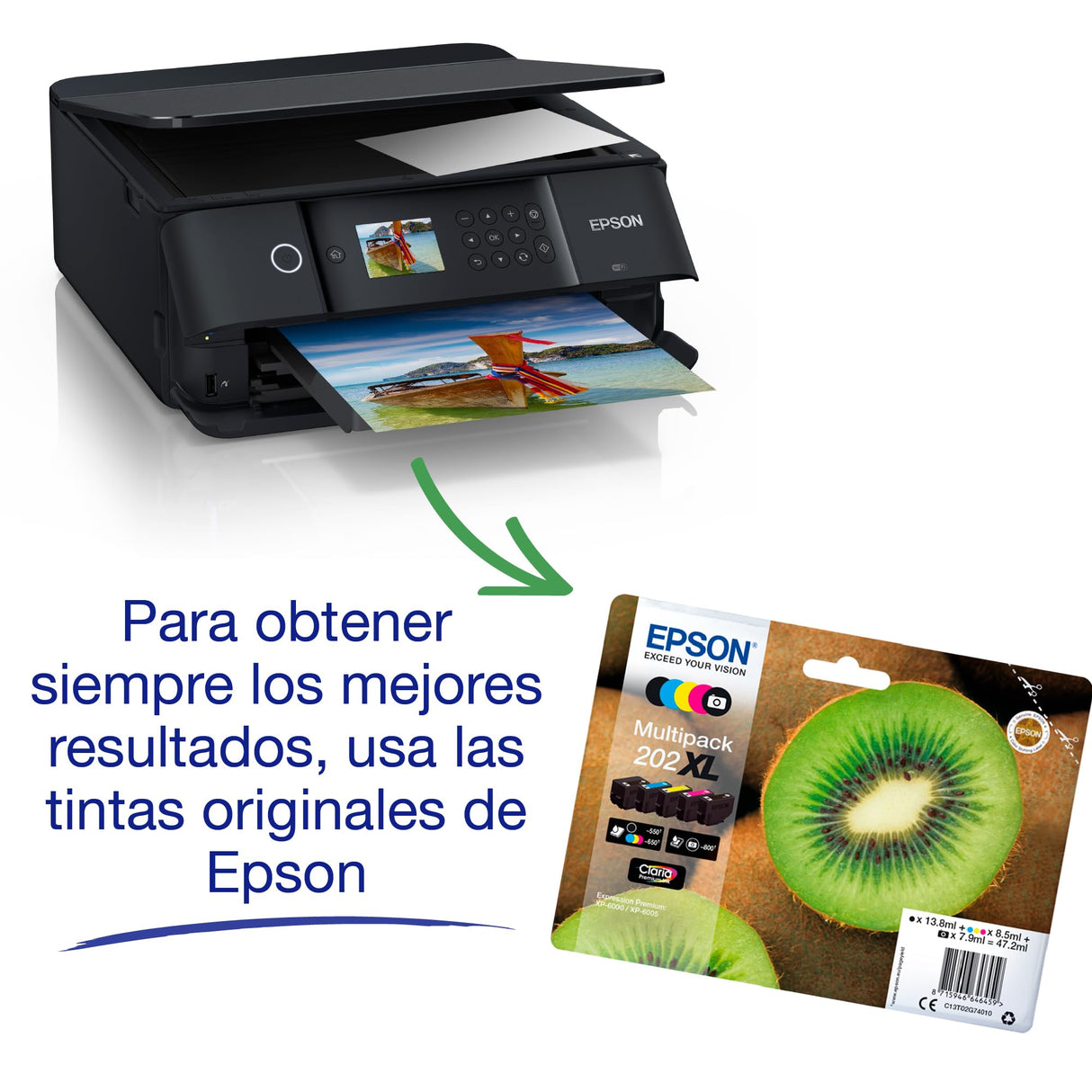Impresora de inyección de tinta multifunción Expression Premium XP‑6100 A4 con conectividad inalámbrica
