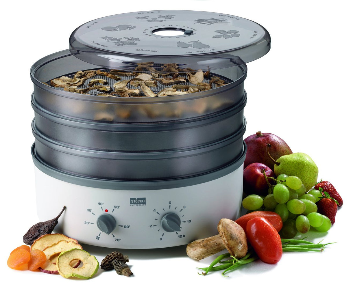 STOECKLI STÖ 0076.72M - Deshidratador con Temporizador para Frutas y Verduras