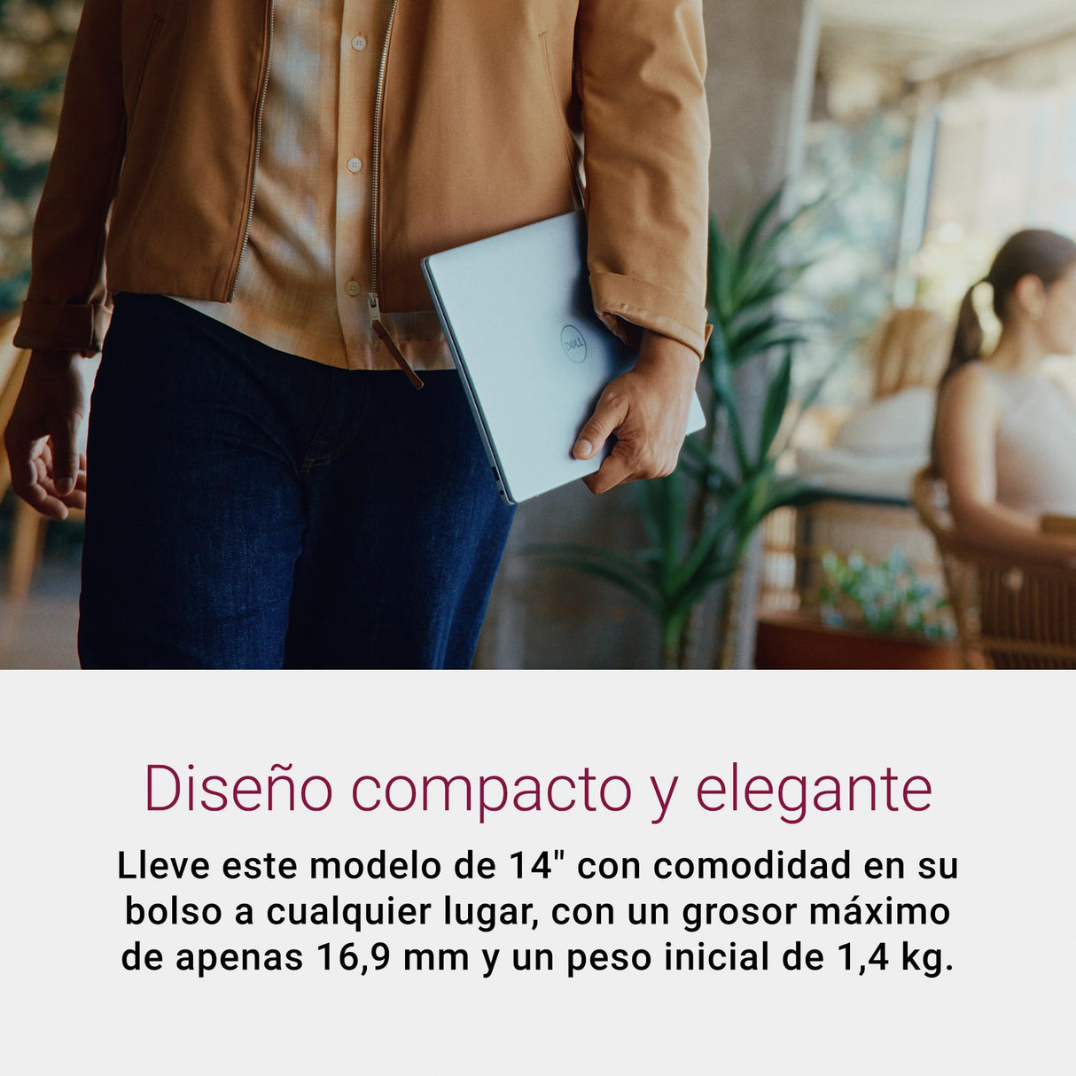 Dell Inspiron 14 Plus 7741 Copilot+ PC Ordenador Portátil 14" Pantalla QHD+ 60 Hz, Snapdragon X Plus, 16 GB RAM, 1 TB SSD, Adreno GPU, Windows 11 Home, Teclado retroiluminado Español - Platino