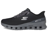 Skechers Arch Fit Glide-Step Pro, Zapatillas Hombre, Black Knit/Charcoal PU, 44 EU