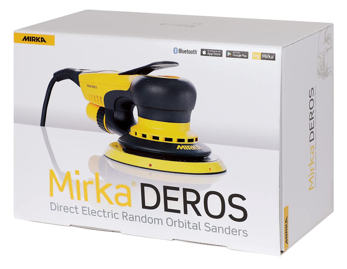 Mirka DEROS 550CV / Lijadora excéntrica con aspiración central y velcro / para lijas de Ø 125mm / 5,0mm de recorrido / MID5502022