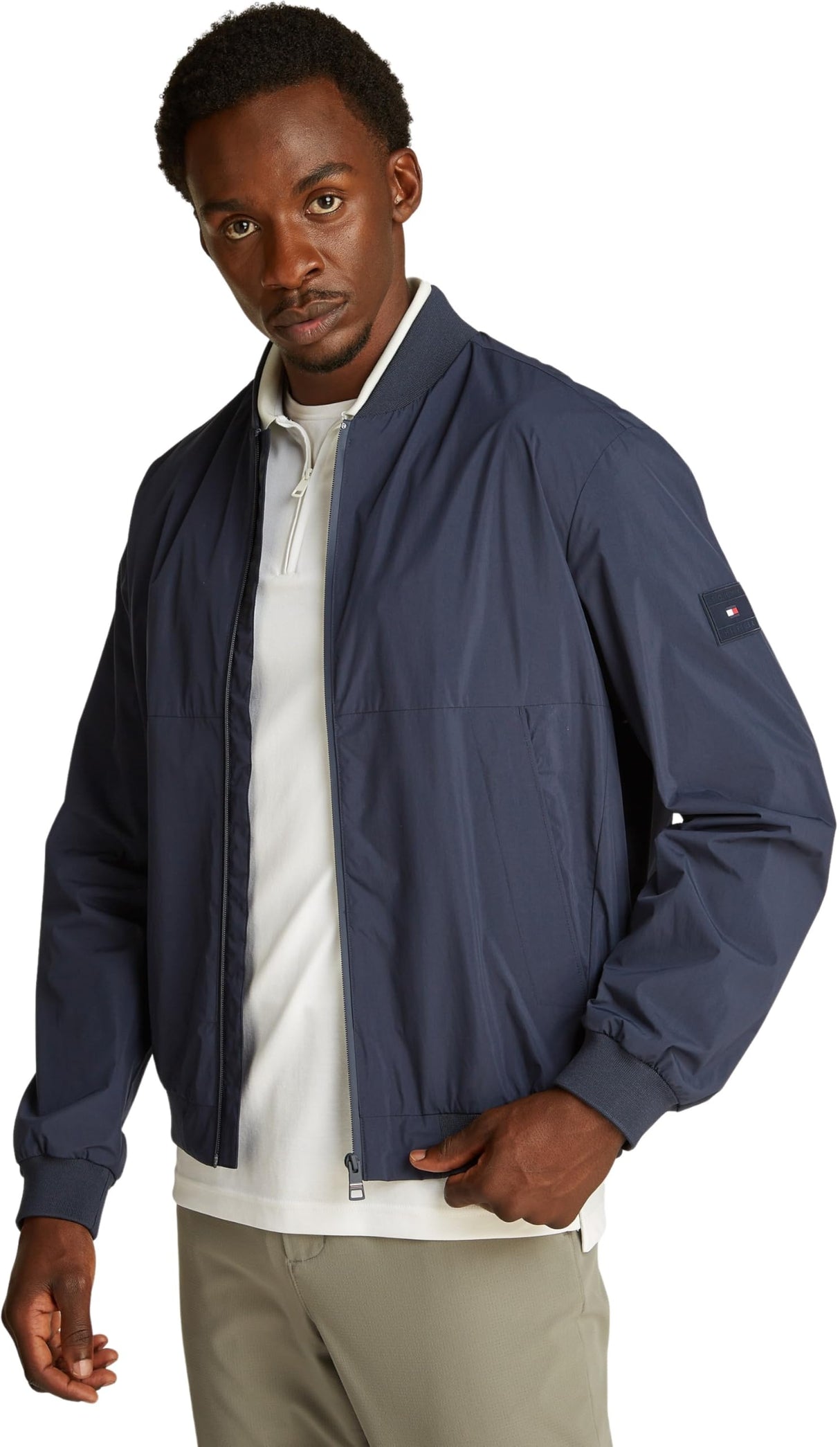 Tommy Hilfiger Chaqueta Bomber MW0MW39199, Blue (Desert Sky), S para Hombre