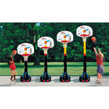 Little Tikes Easy Store Juego de baloncesto, Diversión al aire libre, Altura ajustable, Juego activo, Incluye un balón, Edad de 12 meses a 6 años y más