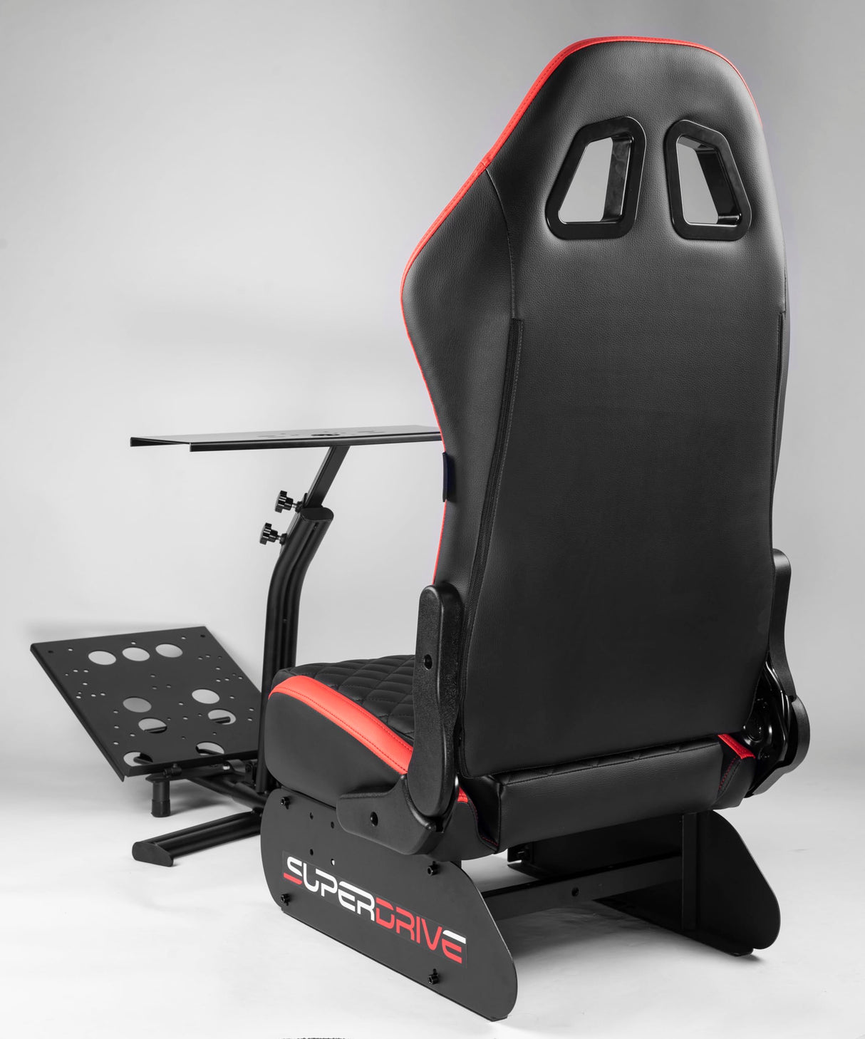 Asiento de cubo de simulación Superdrive con soporte para volante y pedales - Cabina de simulación Superdrive para volantes de PS5, Xbox Serie X/S, PS4, Xbox One y PC