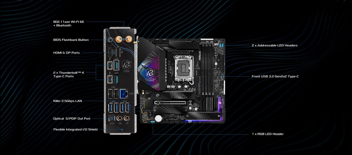 MB ASRock Intel 1851 Z890M Riptide WiFi