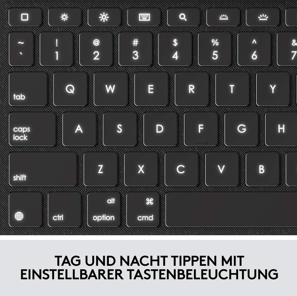 Logitech Combo Touch para iPad (7.ª, 8.ª y 9.ª generación) Funda con trackpad de precisión, Disposición QWERTZ Alemán - Negro
