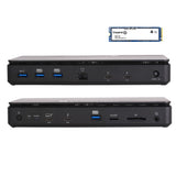 Sonnet Echo 13 Thunderbolt 5 [4TB] SSD Dock-AlmacenamientoNVMe 6000MB/sintegrado, 4 Puertos Thunderbolt 5, 4 USB-A, 2.5Gb Ethernet, Pantalla 8K-Mac,Windows, Chromebook, iPad Pro