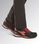 Diadora Utility Glove Monster Low S1ps Fo HRO, Zapatos de Seguridad y contra Incendios Unisex Adulto, Negro y Rojo, 44 EU