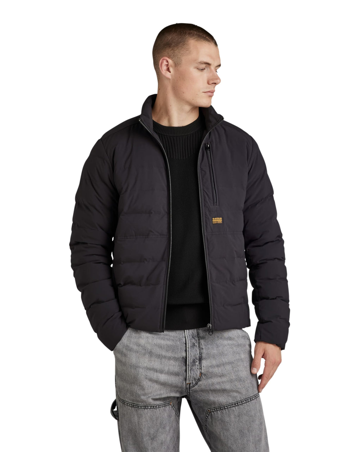 G-Star Para Hombre Chaqueta Foundation Liner, Negro (dk black D24276-D518-6484), M