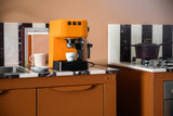 Gaggia EG2109 Orange, Cafetera Espresso Manual para Café Molido o Monodosis, sistema POD para Espressos Cremosos con Monodosis, Preinfusión Automática, Nuevo Modelo 2023, 100% Made in Italy