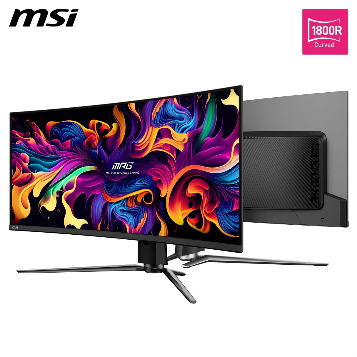 MSI MPG 341CQPX QD-OLED 34 Pulgadas UWQHD Monitor Curvo Gaming - 3440 x 1440 21:9 QD-OLED Panel, 240Hz, 0.03ms, 99.3% DCI-P3, ΔE≤2, DisplayHDR True Black 400, DP 1.4a, HDMITM, USB Tipo C PD:98W