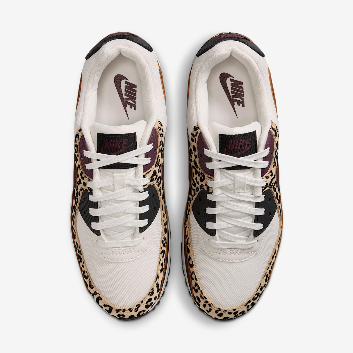 NIKE Air MAX 90, Sneaker Mujer, Sail Burgundy Crush Black, 39 EU