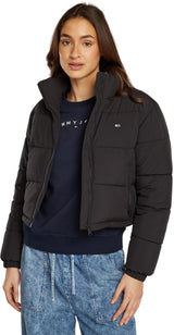Tommy Jeans TJW CRP ESSENTIAL PUFFER Chaqueta acolchada Mujer, Negro (Black), L