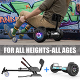 SISIGAD All-terrain Hoverboard 8.5 inches, Hoverboards with Go-Kart, Bluetooth,For Children and Adults