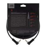 D'Addario Cable de guitarra – Cable de guitarra – macho de 1/4 pulgadas a macho de 1/4 pulgadas – Cable de instrumento de escenario americano – ángulo recto a ángulo recto, 30 pies