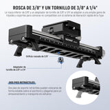 NEEWER Riel de Enfoque Macro de 140 mm, Deslizador de riel Macro con rotación de 360°, Bloqueo de 4 direcciones, Patas retráctiles, Placa QR Tipo Acra, Tornillo de 1/4 y 3/8 Pulgadas para fotografía