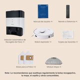 AIRROBO GT21 Robot Aspirador y Fregasuelos con Mopa: Robot-Aspirador Navegación láser | 3.5L Base de Autovaciado | Inteligencia Artificial | Evita Objetos | 180 min Autonomía | Control App/WiFi