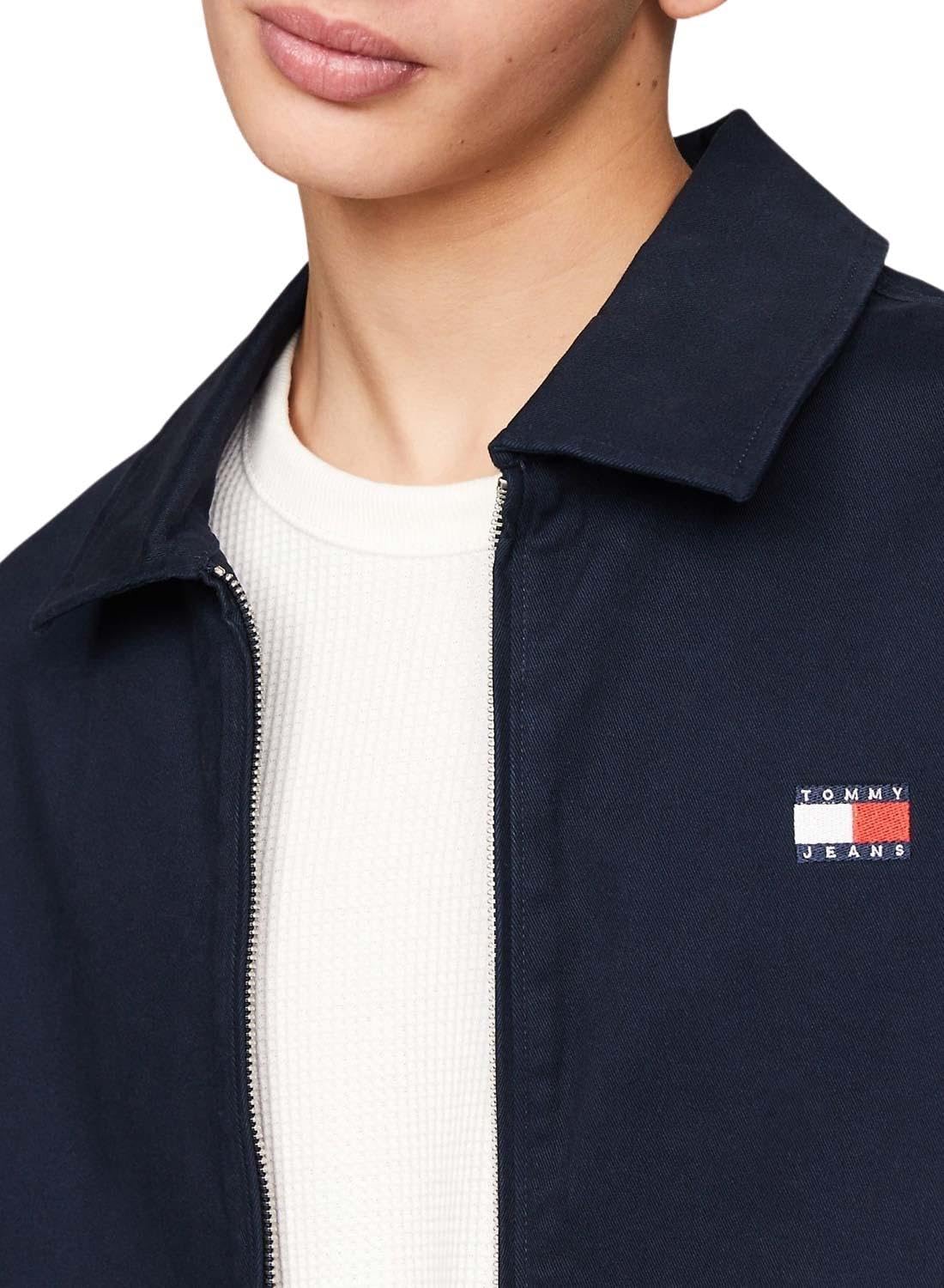 Tommy Jeans Cazadora de Entretiempo para Hombre, Azul (Dark Night Navy), S