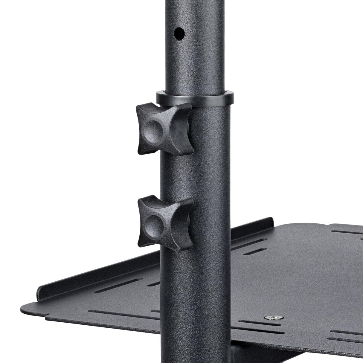 StarTech.com Soporte Móvil para Proyector y Ordenador Portátil - Carrito de Servicio Pesado para Proyector (2 Estantes) - de Altura Ajustable para Presentaciones - con Ruedas Bloqueables (ADJPROJCART)