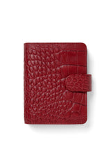 Filofax Pocket Classic - Organizador de cocodrilo, color cereza
