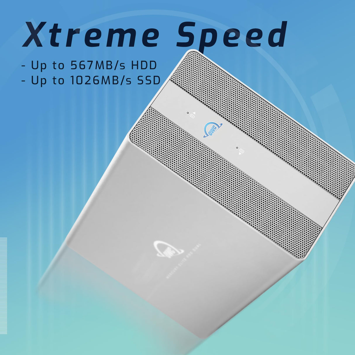 OWC Mercury Elite Pro Dual (0 TB), concentrador USB de 3 Puertos, USB 3.2 Gen 2 (USB-C), 10 GB/s, solución de Almacenamiento Externo